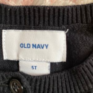 Girls cardigan sweater- Black